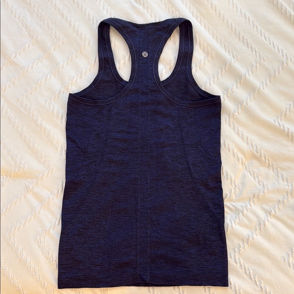 Lululemon Athletica Fitted Blue Tank Top